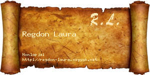 Regdon Laura névjegykártya